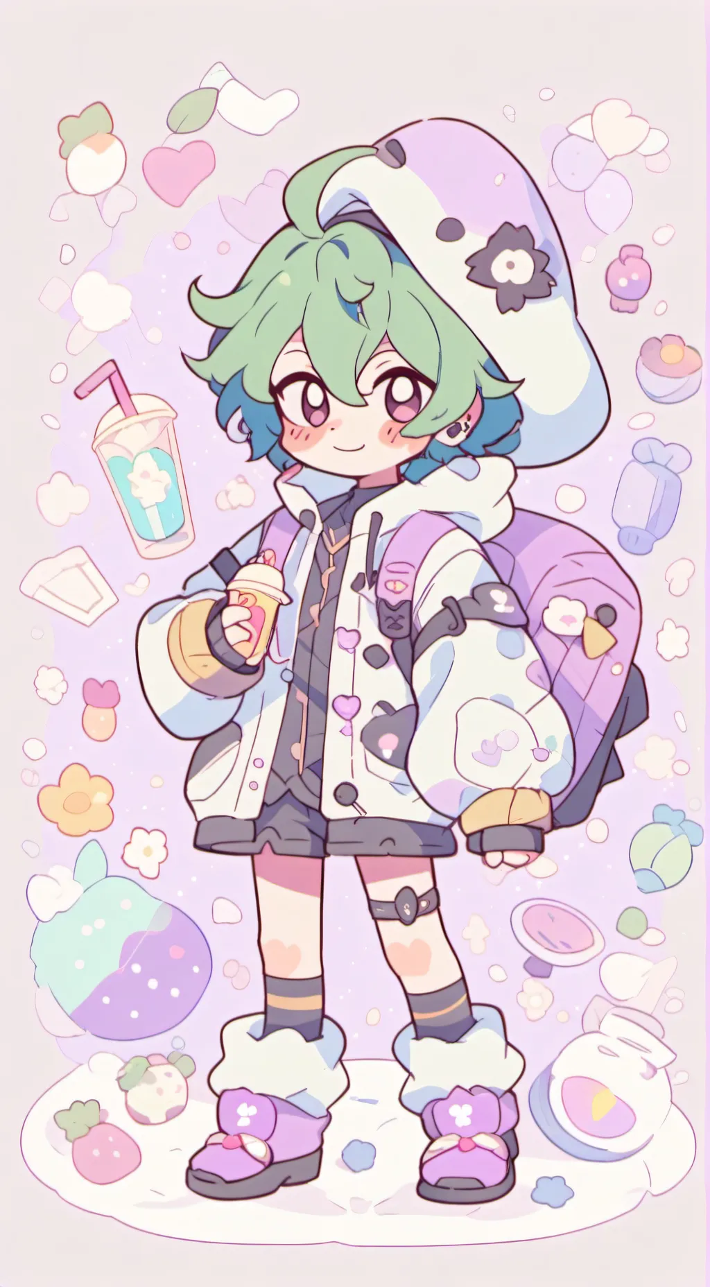 ai character: пик background