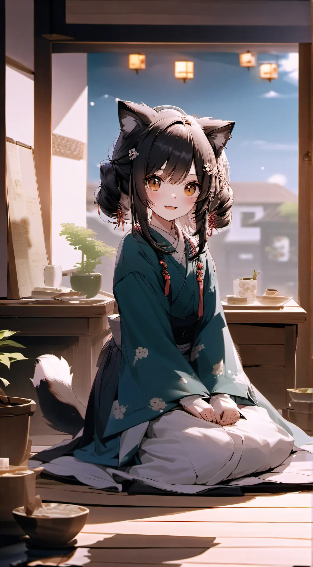 ai character: Lan Hua background
