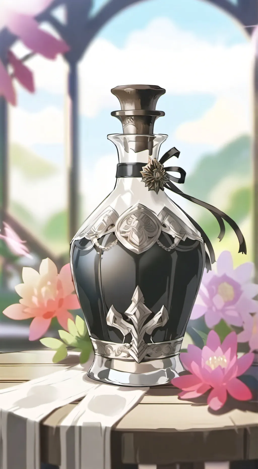 ai character: void potion  background