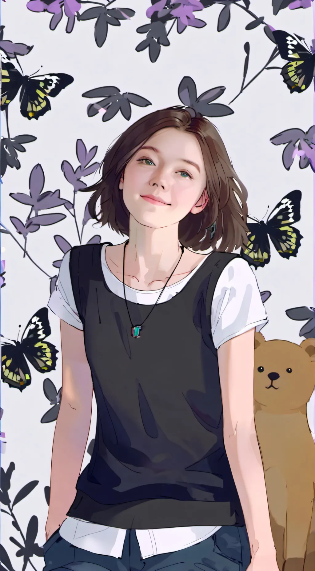 ai character: Alana  background