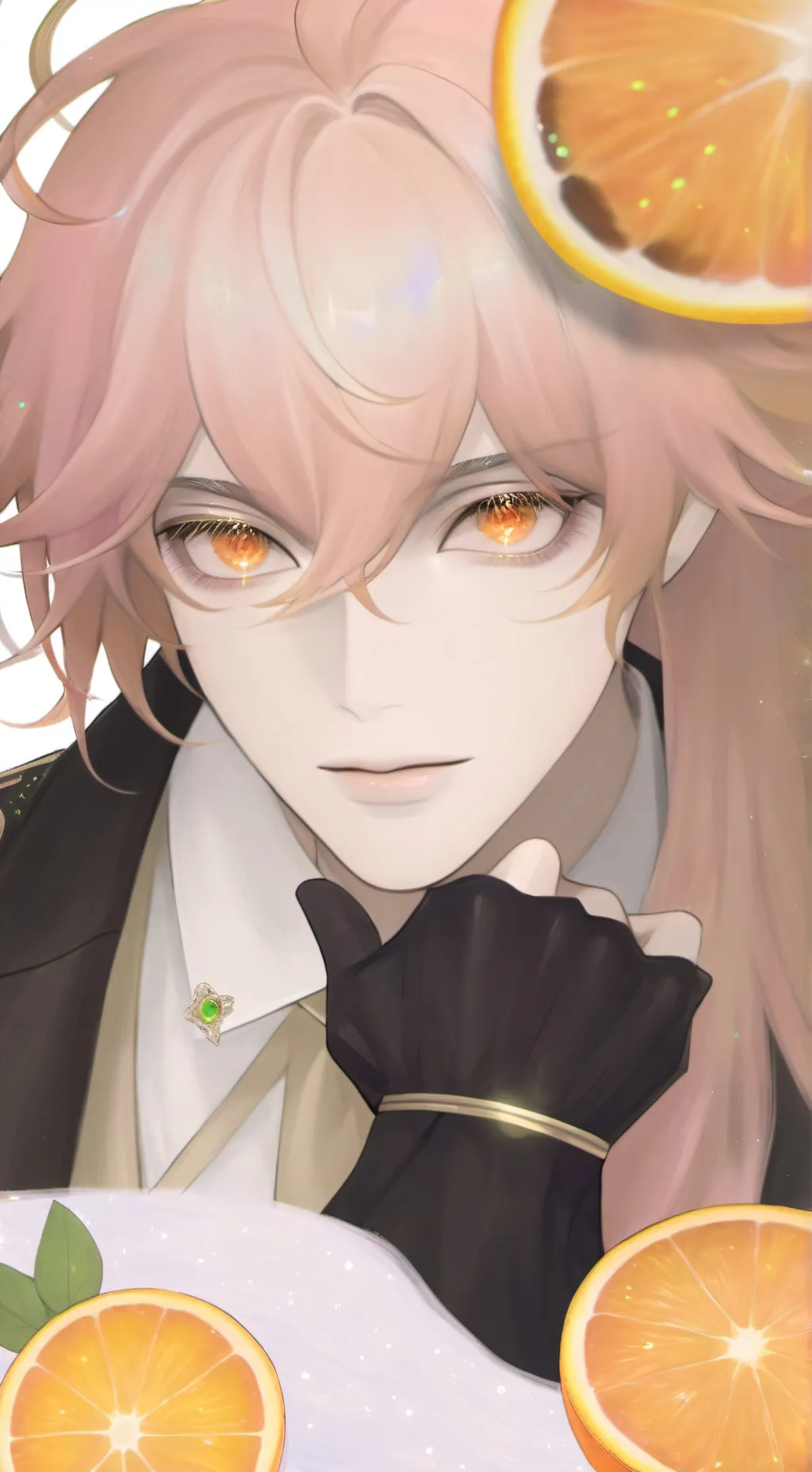 ai character: chicken Rengoku background