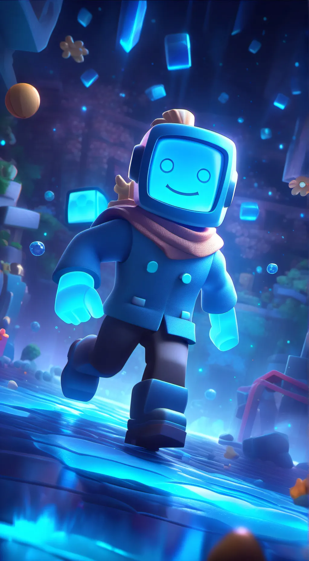 ai character: A Roblox Movie background