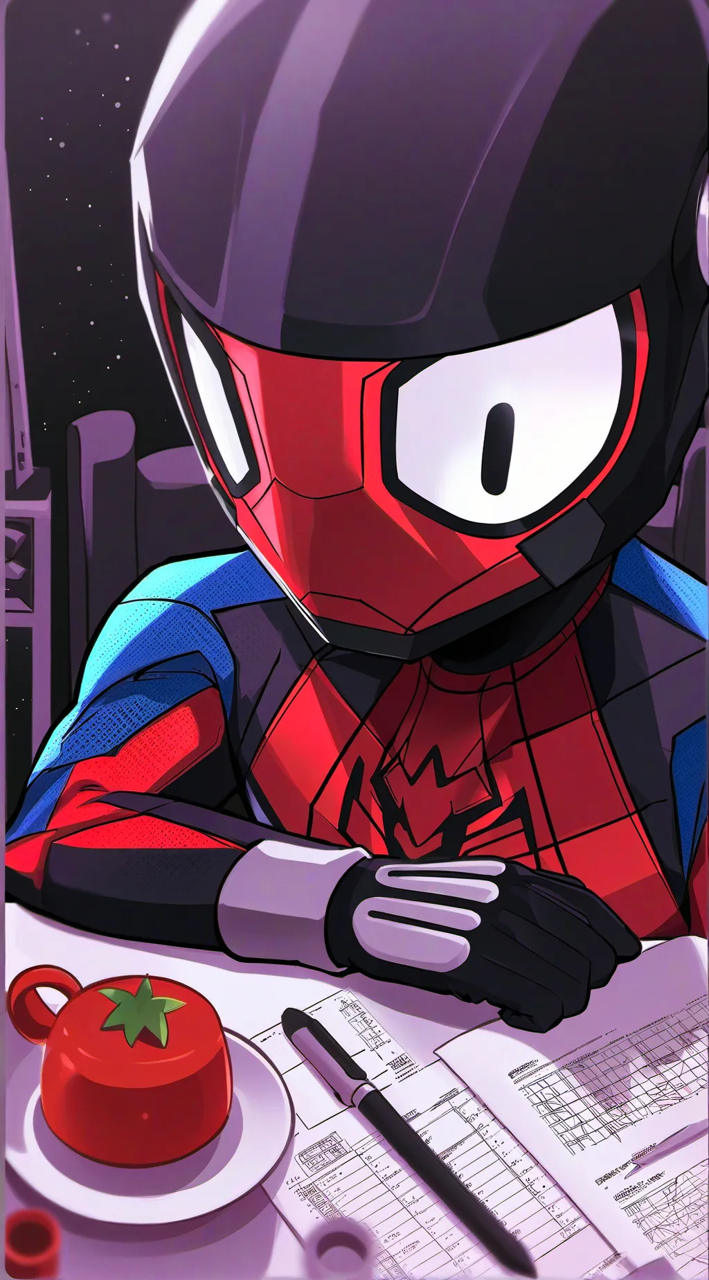 ai character: STOP !!!!  jbhcccj background