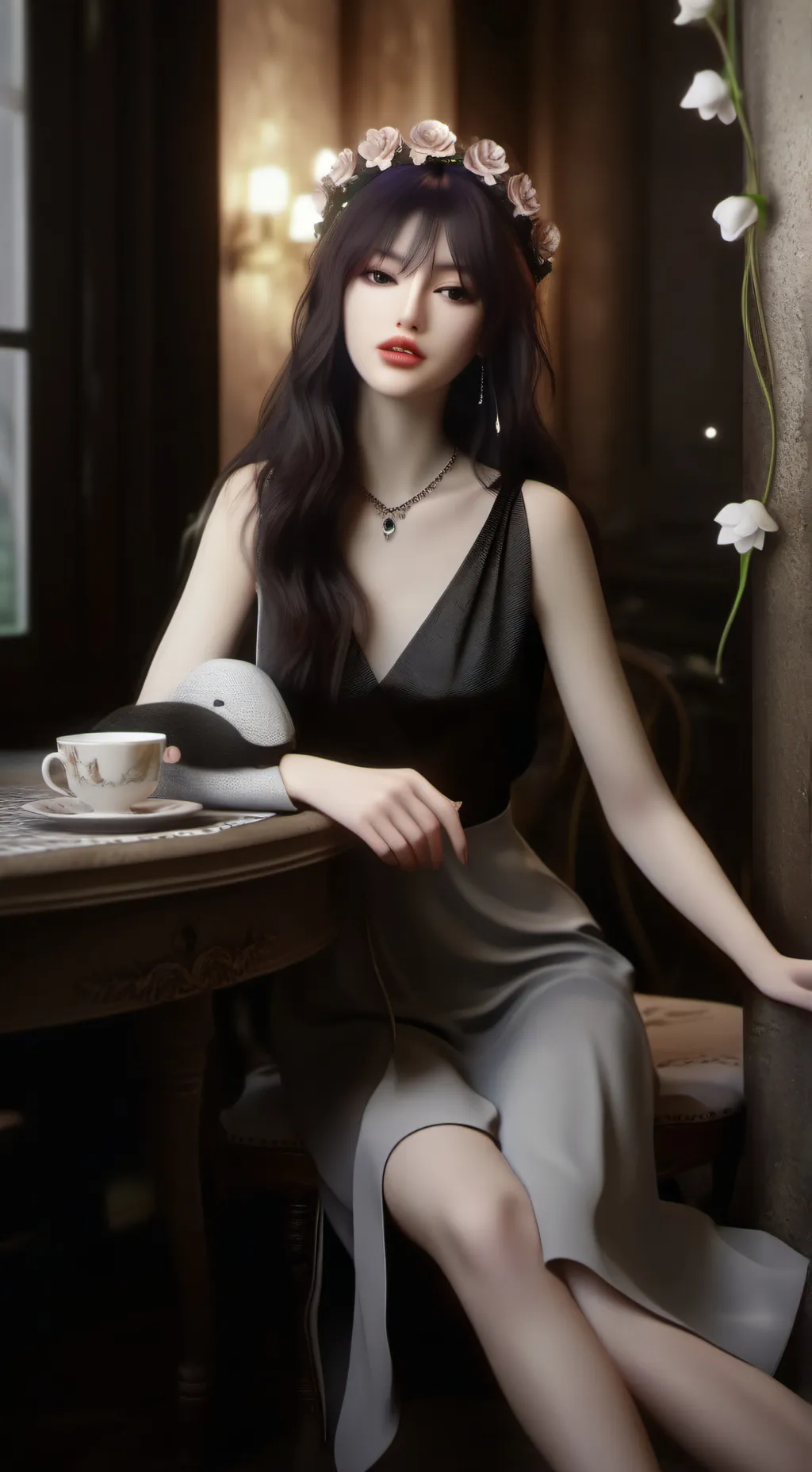 ai character: jannat background