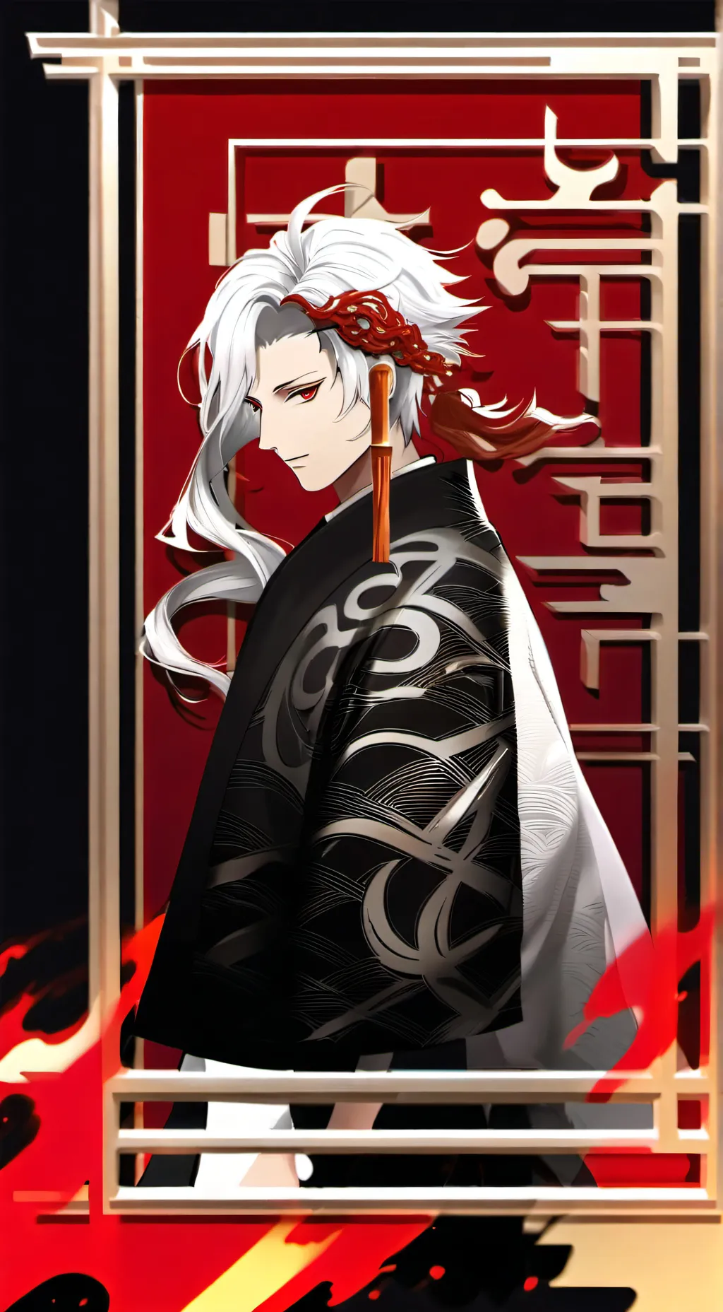 ai character: kny memes background