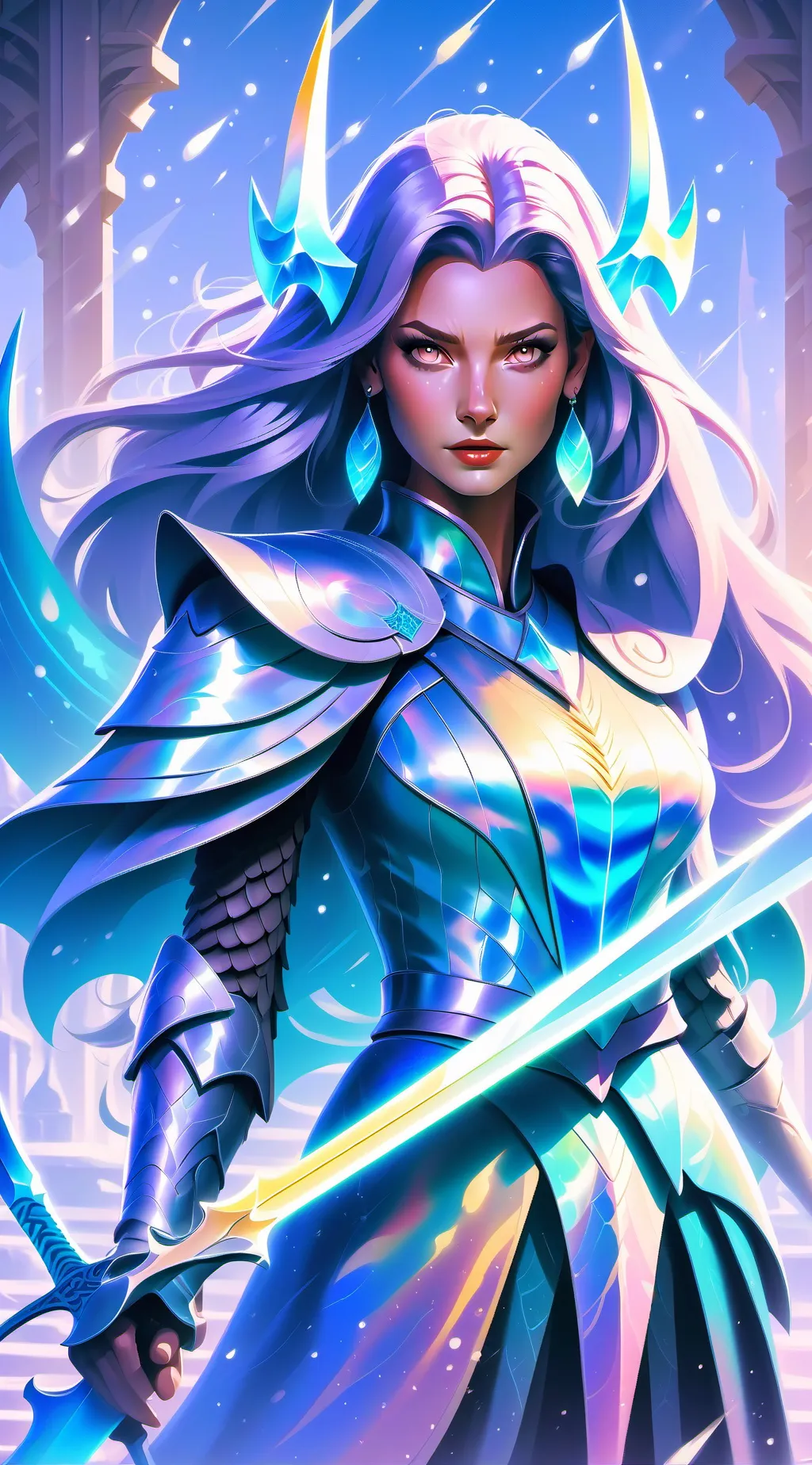 ai character: aurora  background