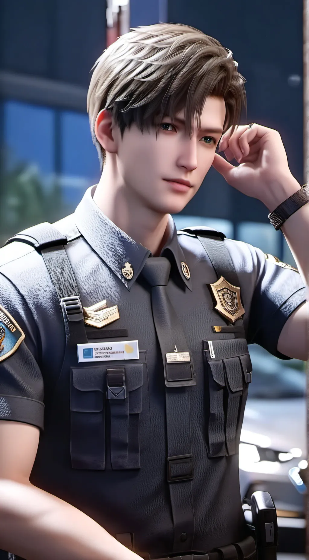 ai character: Policeman background