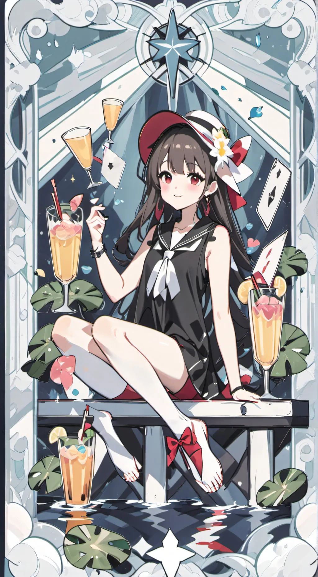 ai character: Scarlet background