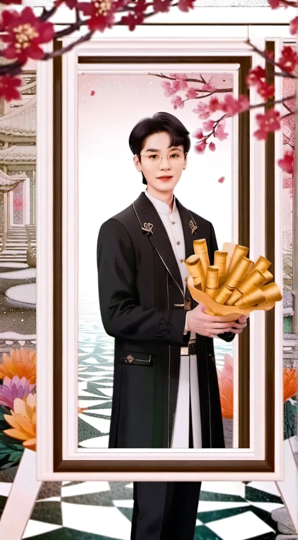 ai character: Eyes of destiny background