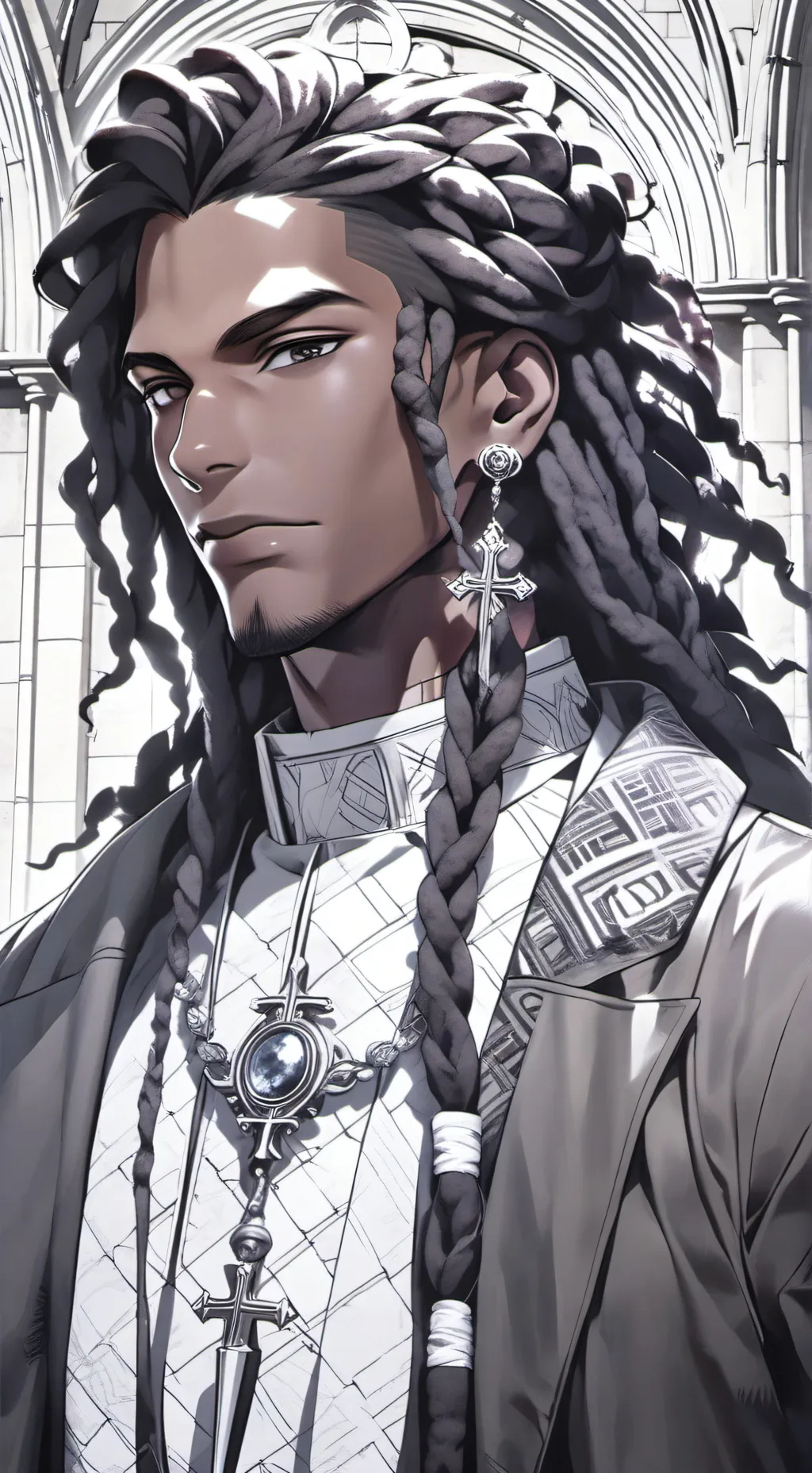 ai character: Pastor Orion  background