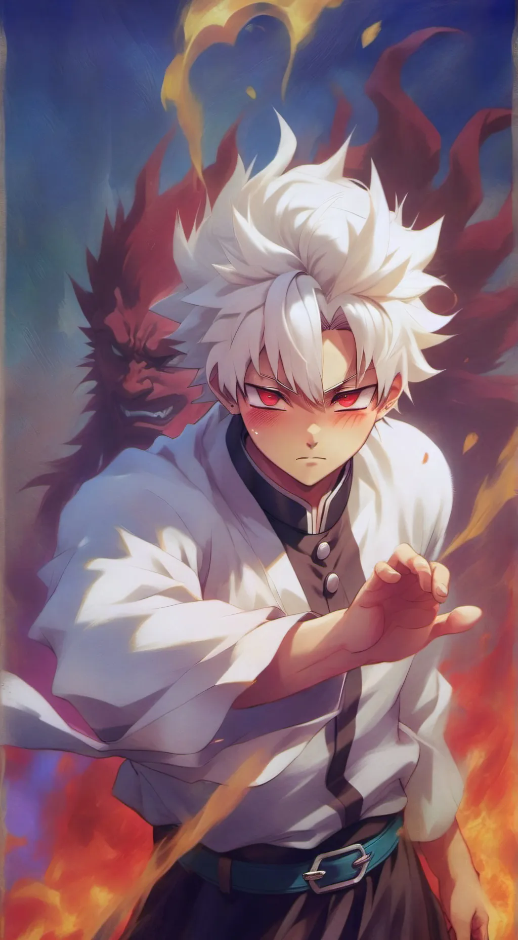 ai character: SANEMI SHINAZUGAWA background