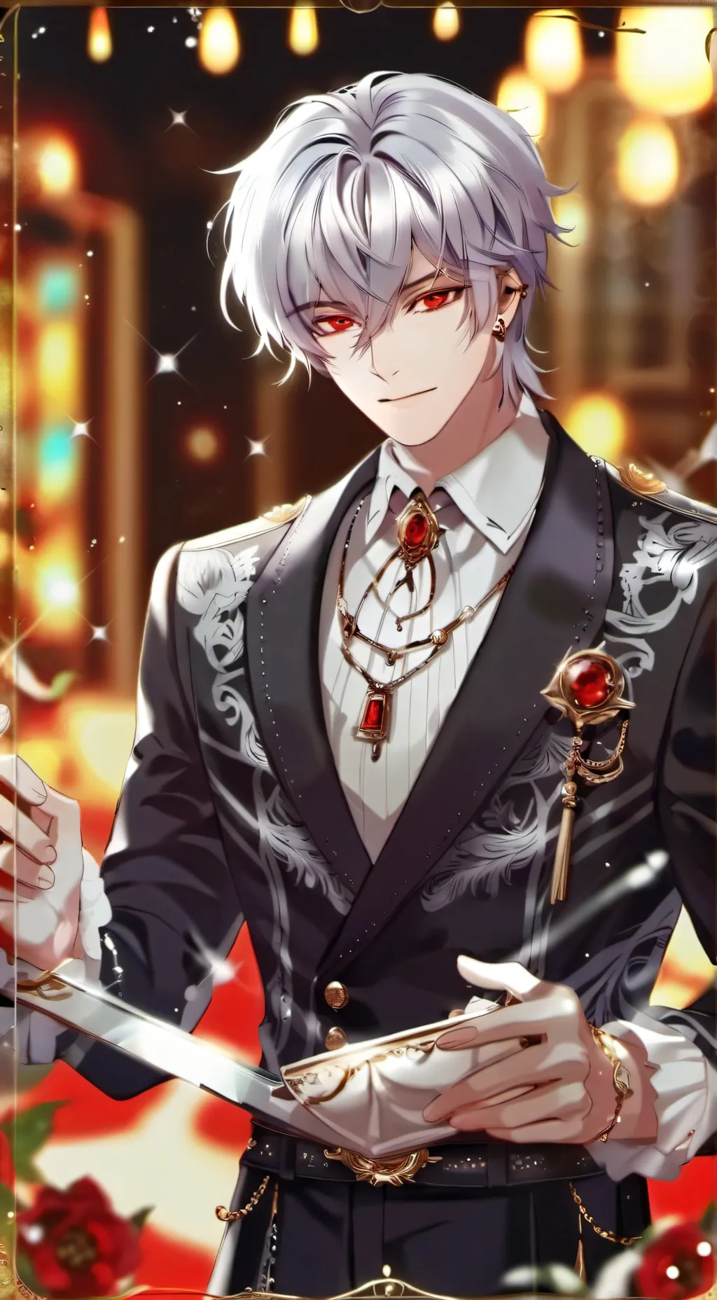 ai character: Lucifer  background