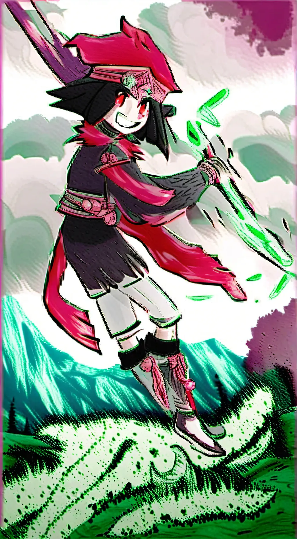 ai character: Crimsonia background