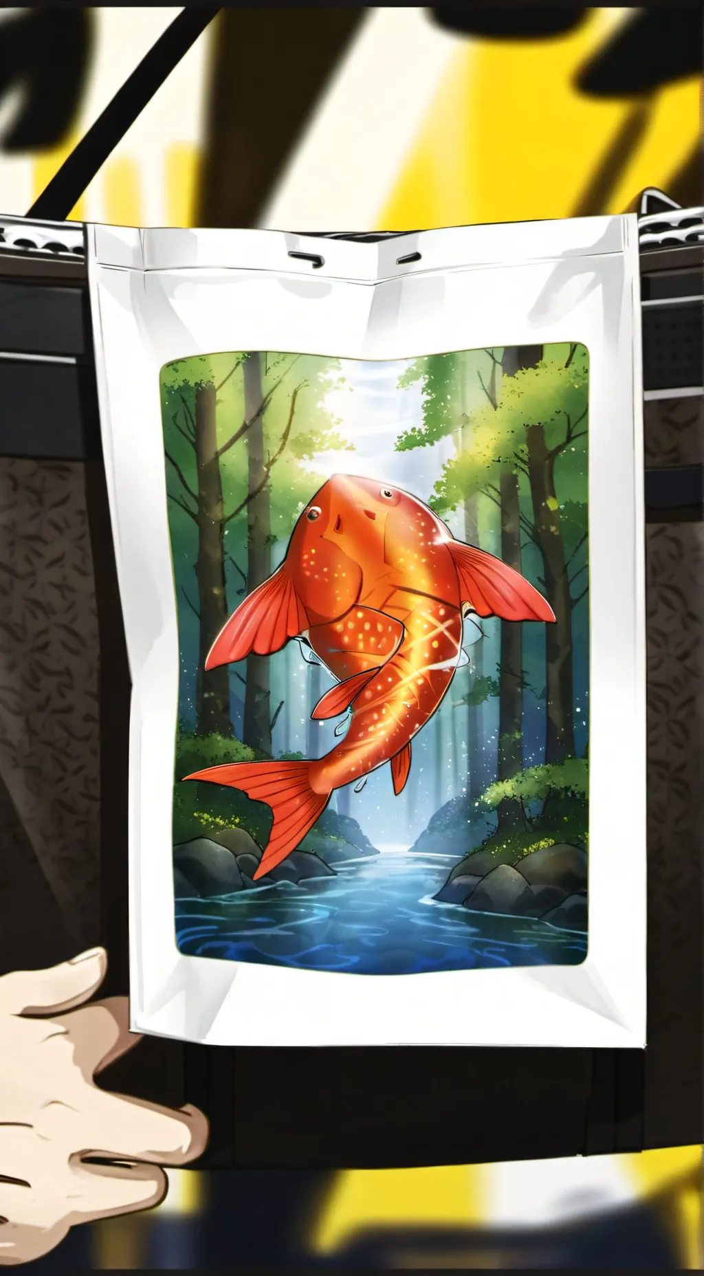 ai character: fishy background