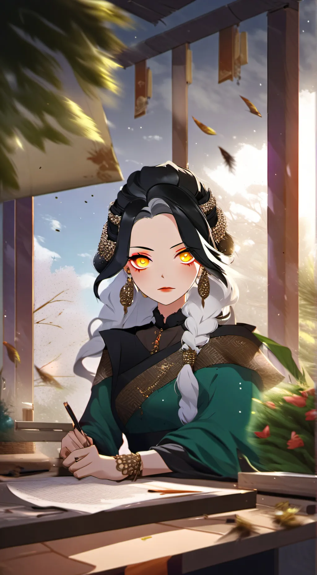 ai character: Sara  background