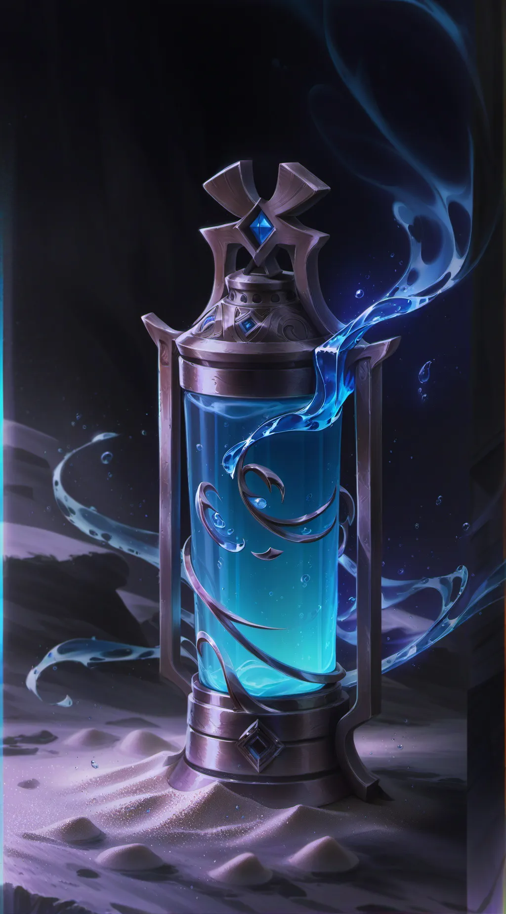 ai character: Dr.blue background