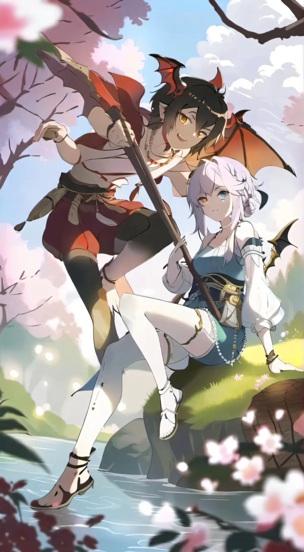 ai character: Gassy demon  background