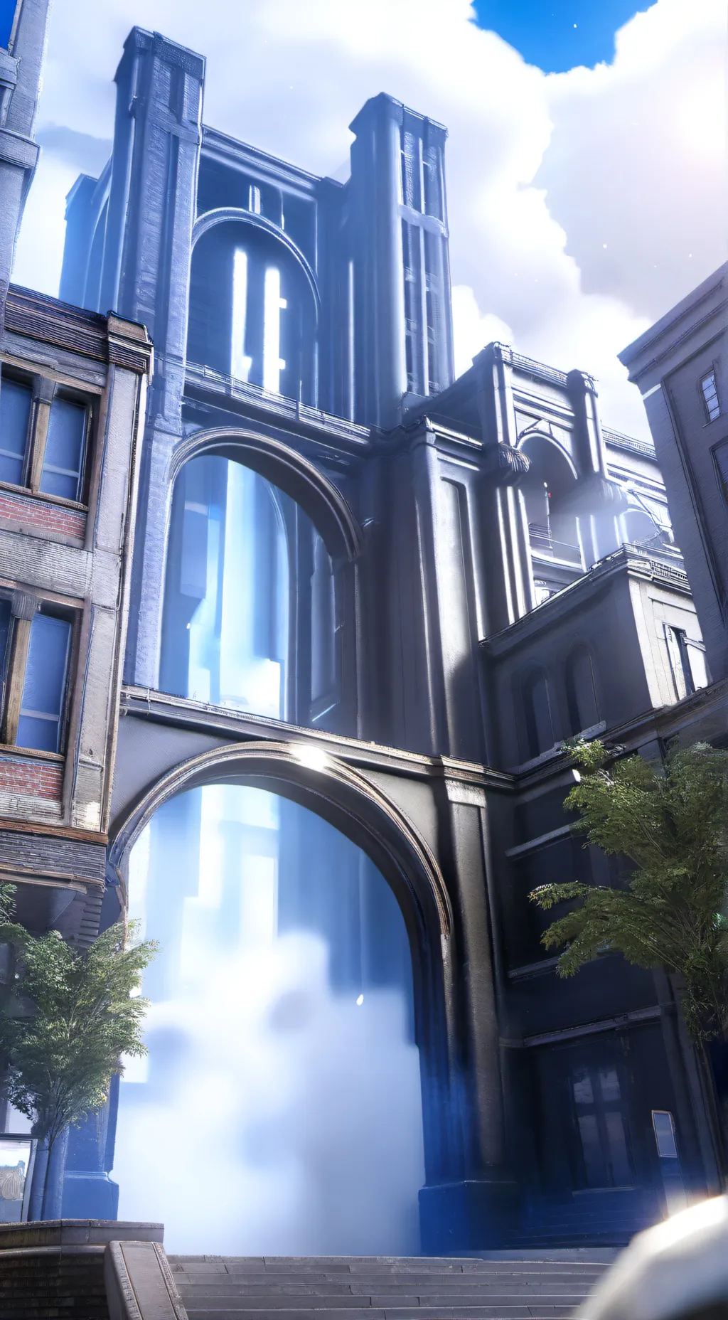 ai character: mha mall background