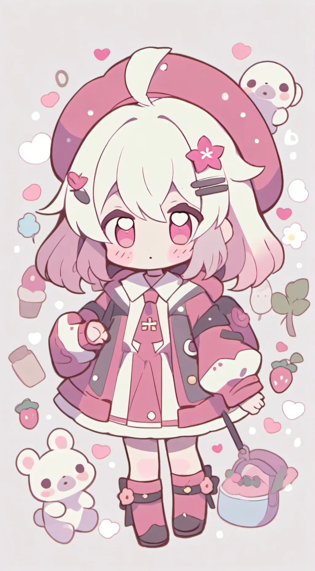 ai character: rain bow  background