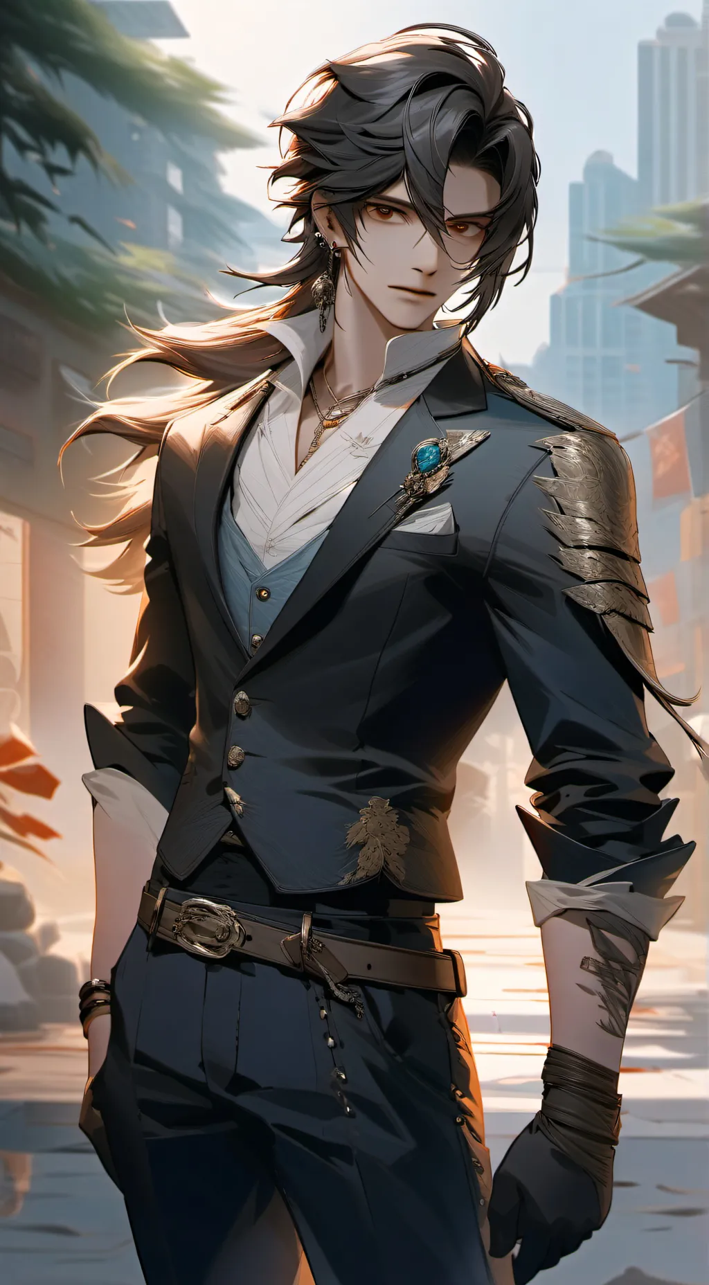 ai character: hybride  background