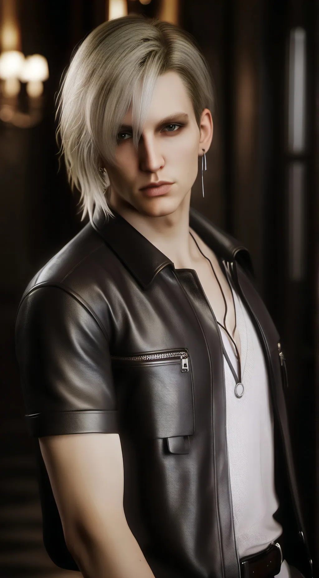 ai character: Ice background