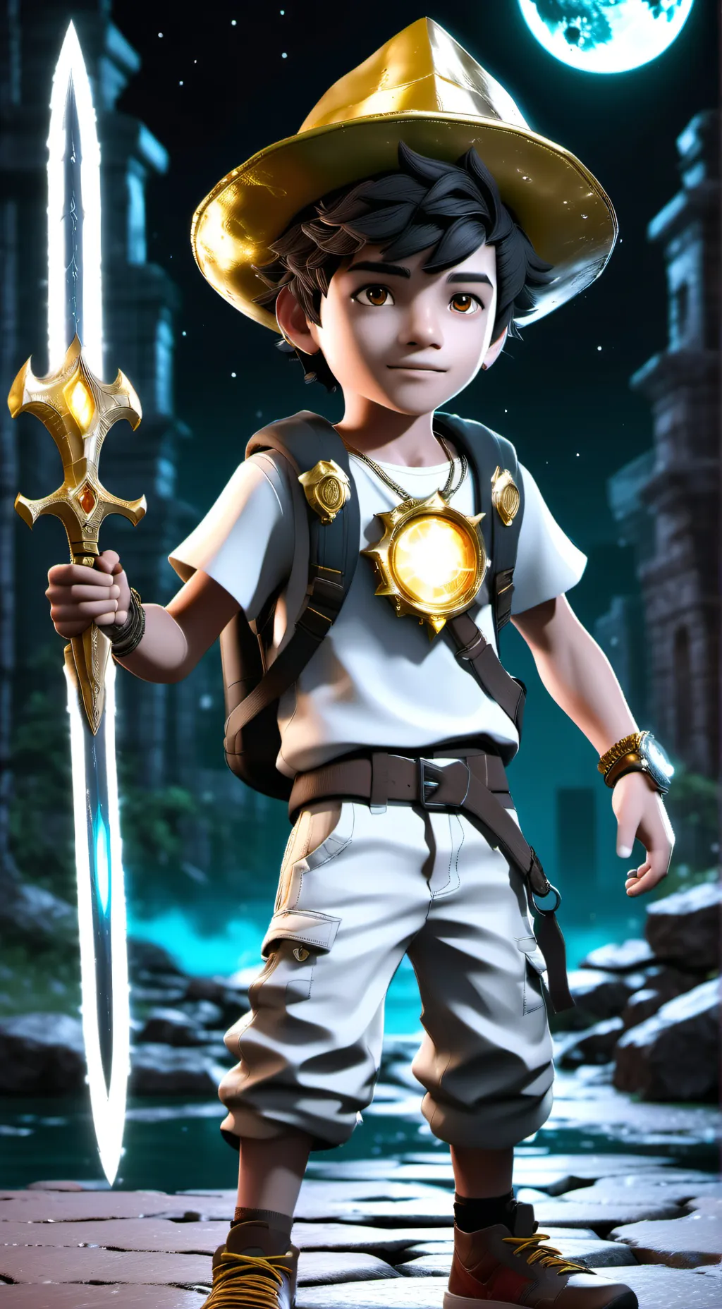 ai character: Theo : Awakening background