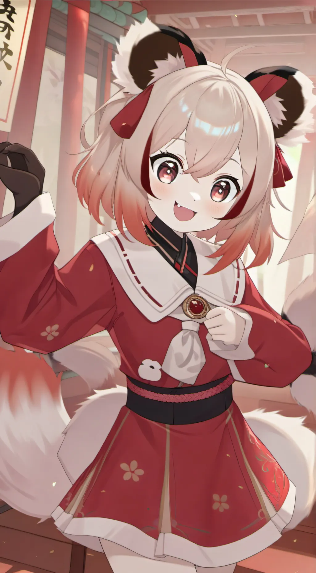 ai character: Russet Glitch Pand background