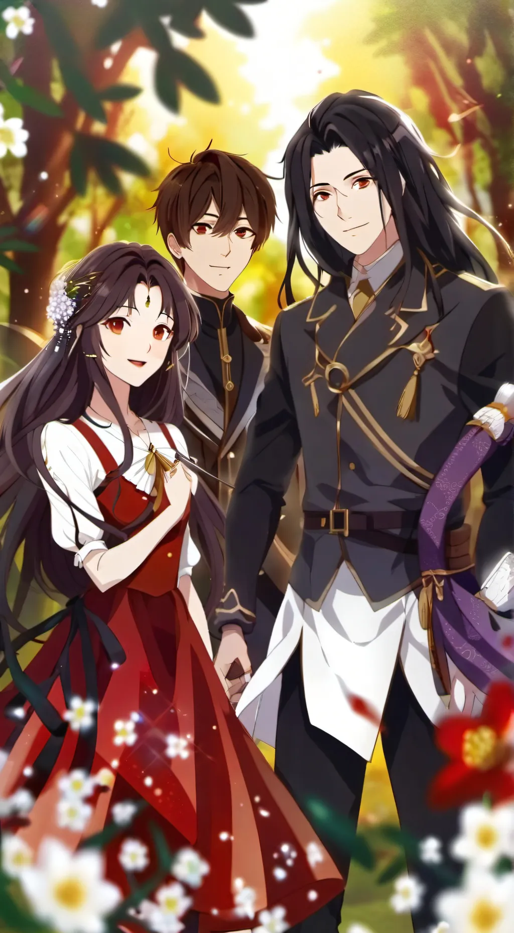 ai character: Damian and Luke! background