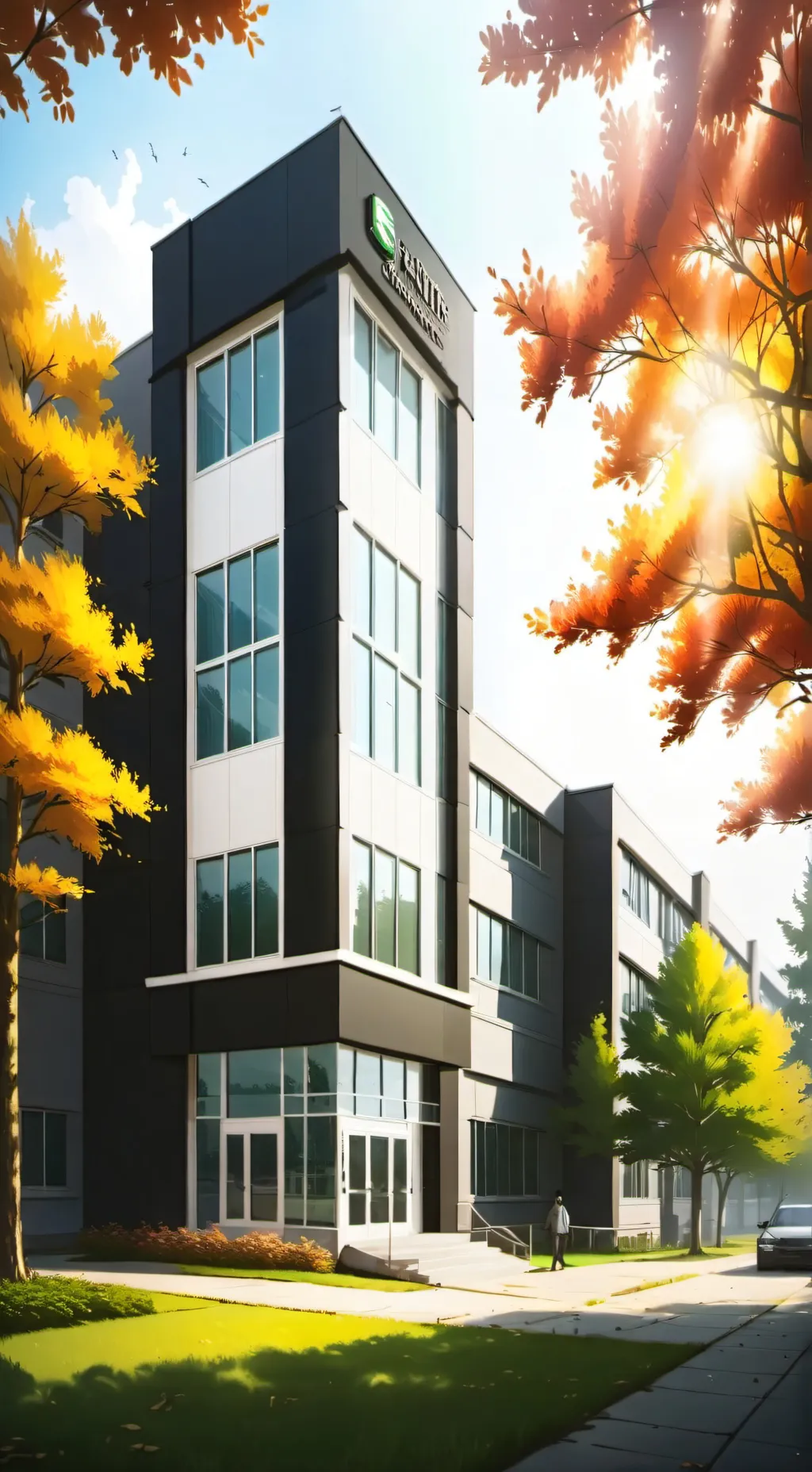 ai character: High school  background