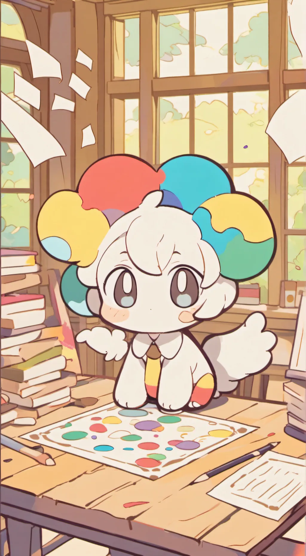 ai character: dandys world!!!! background