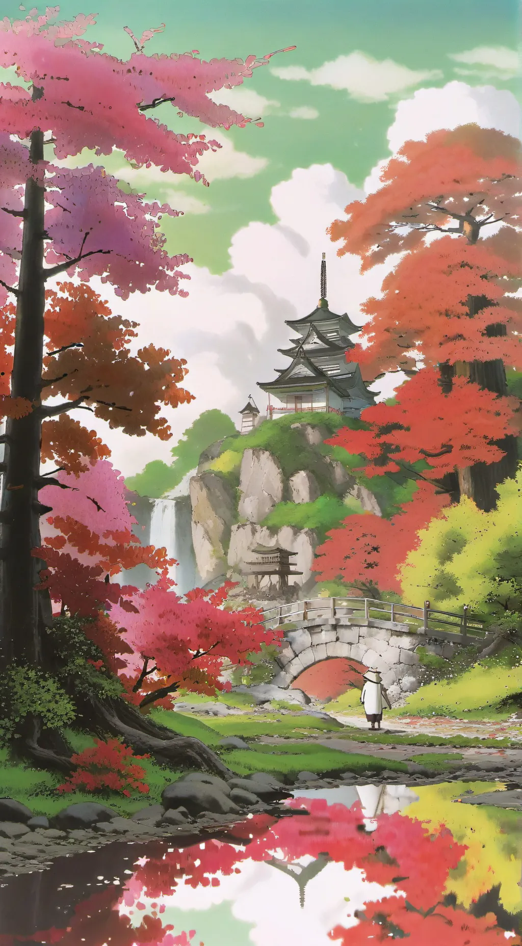 ai character: MHA Camping trip  background