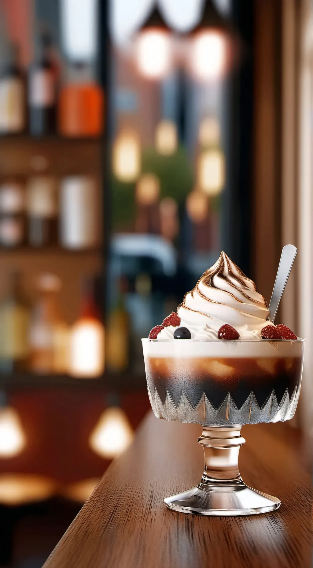 ai character: Cafè background