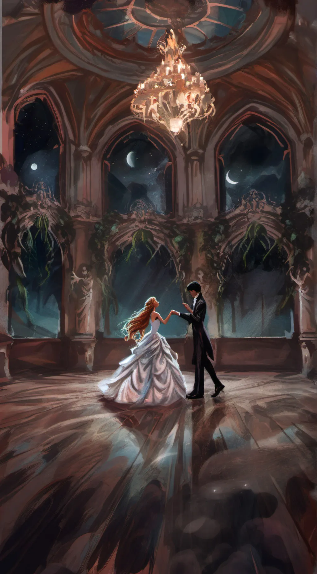 ai character: MHA Prom day background