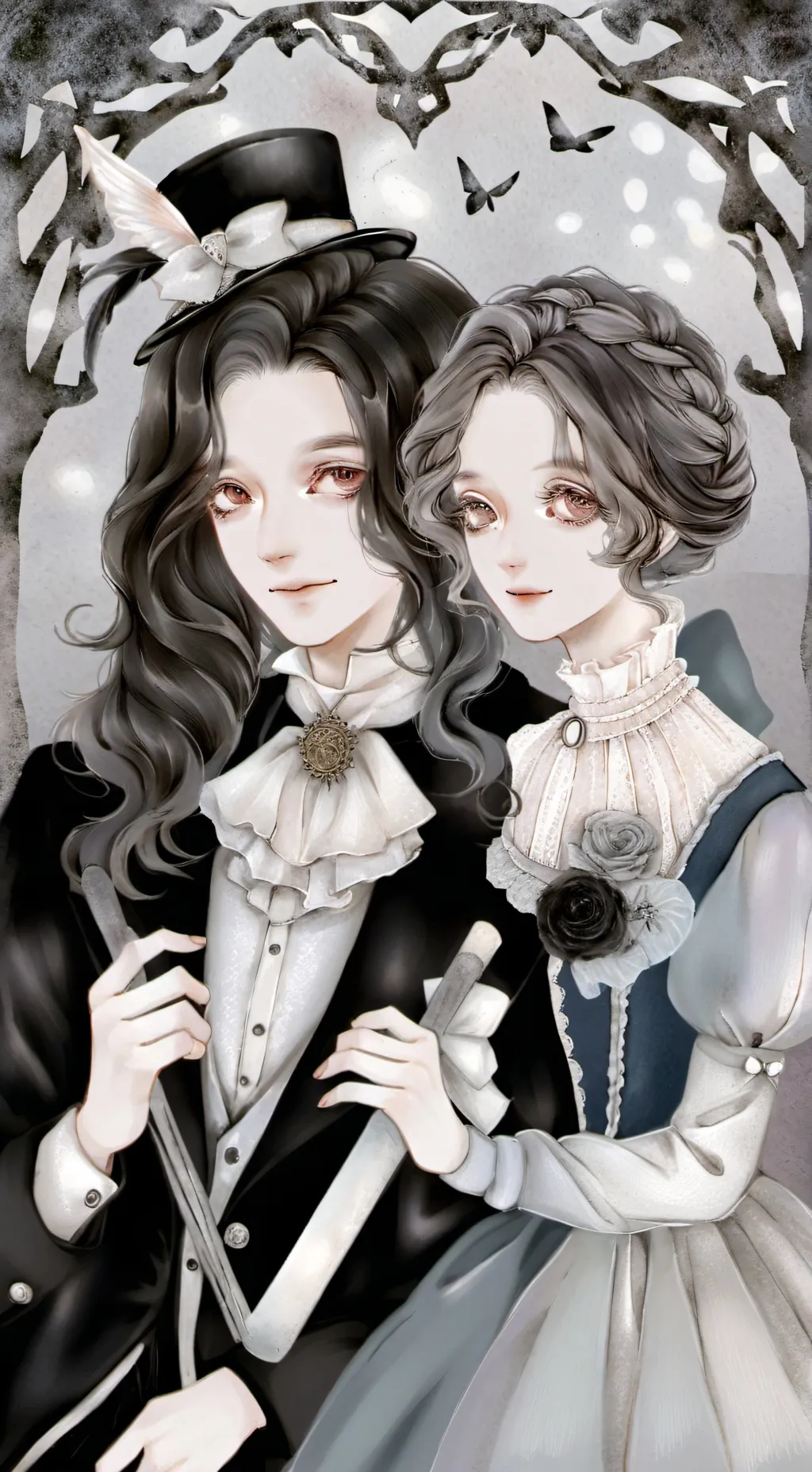 ai character: mia and Skyler  background