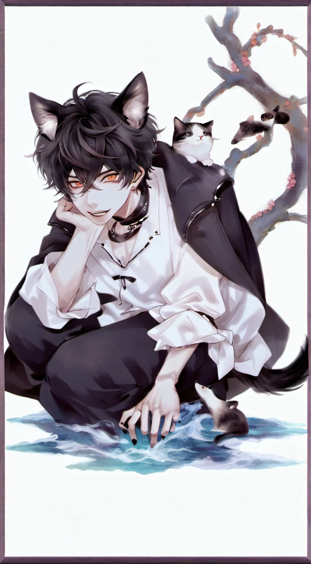 ai character: 🖤 max 🕷️ background