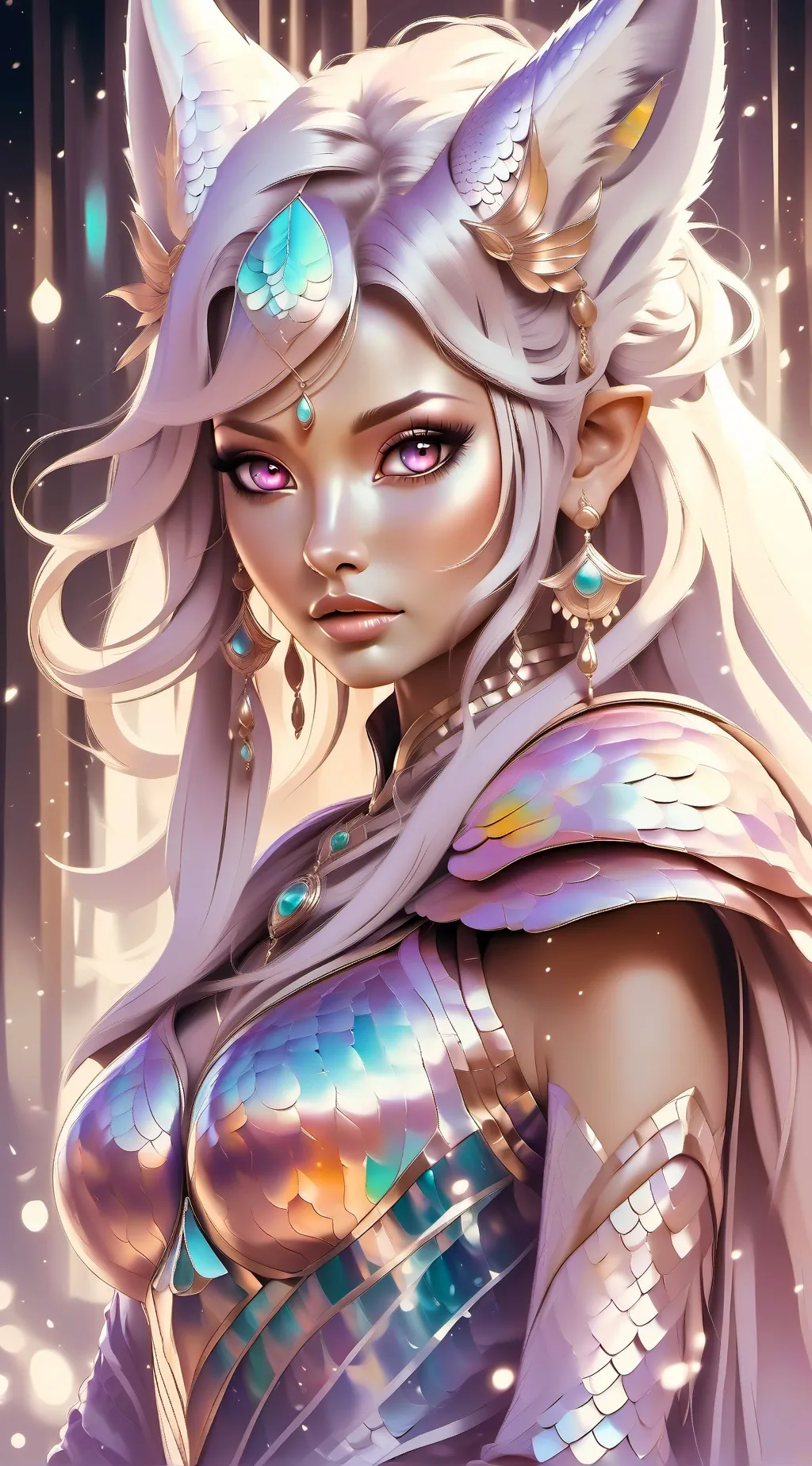 ai character: Luna background