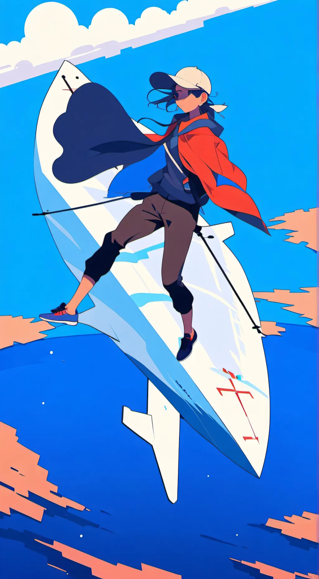 ai character: sprunki deep hand  background