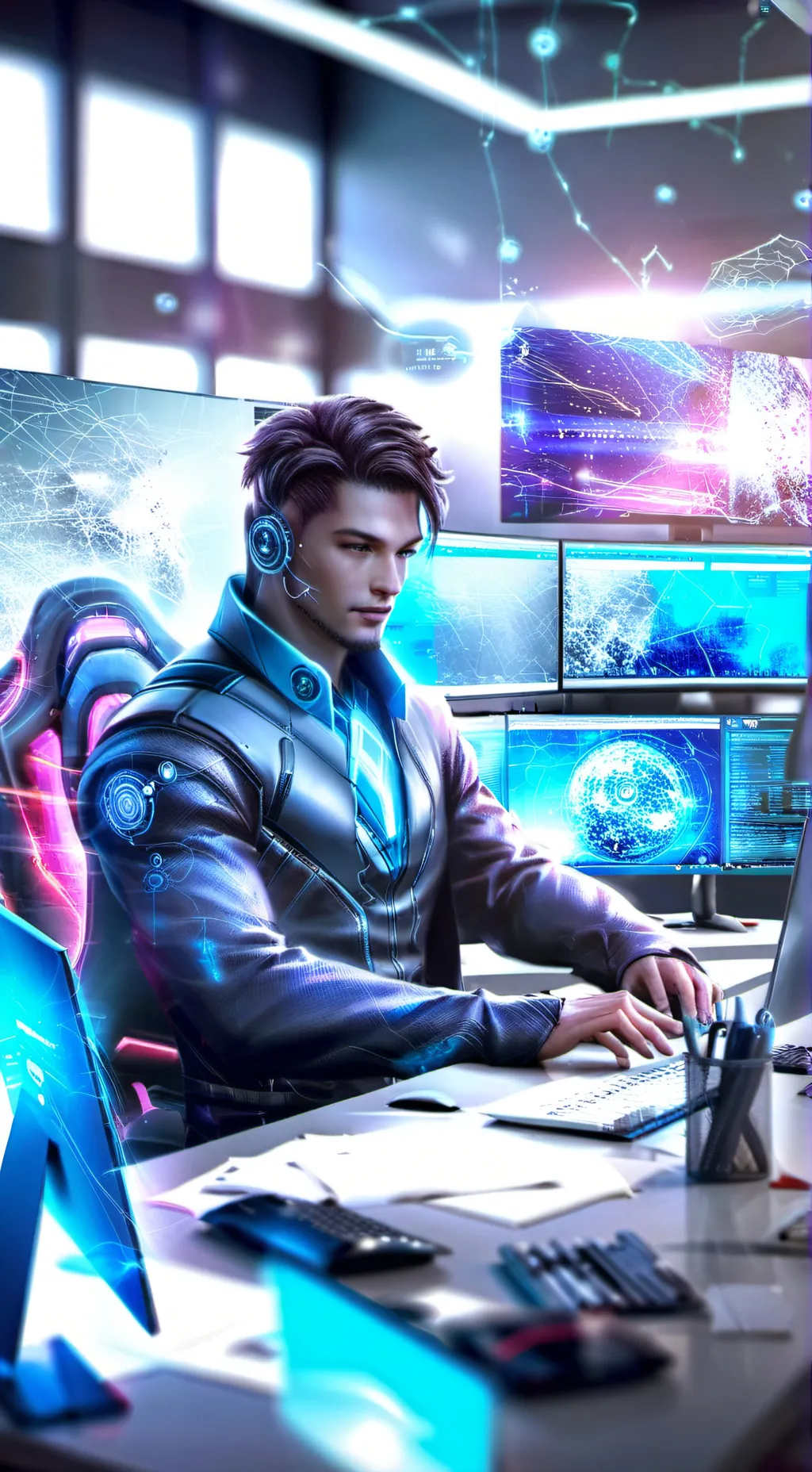 ai character: Cyber Guardian Initiative background