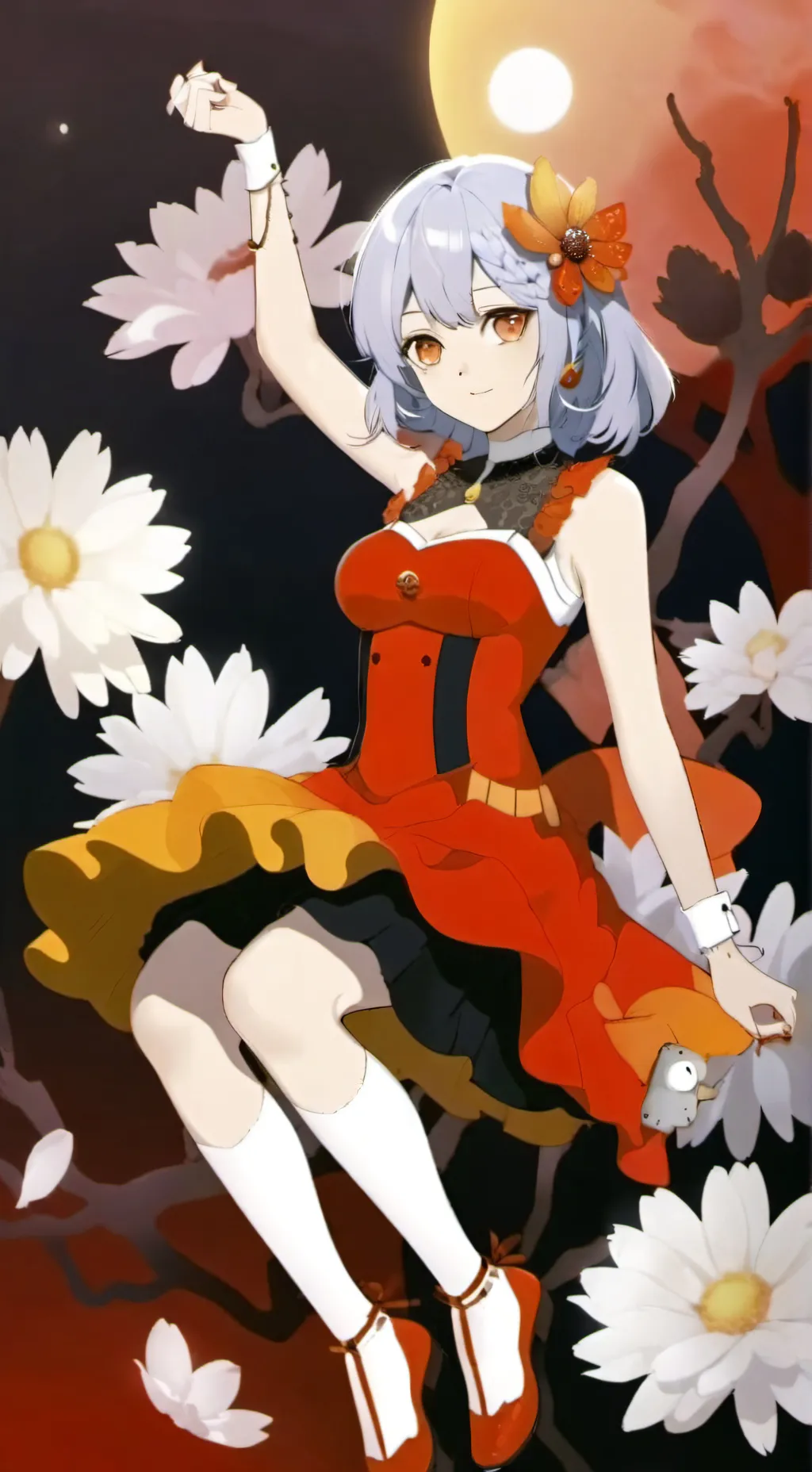 ai character: Rain background