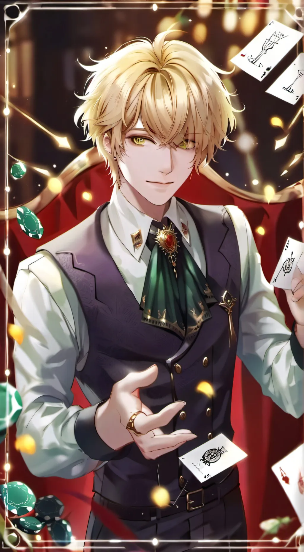 ai character: Retro background