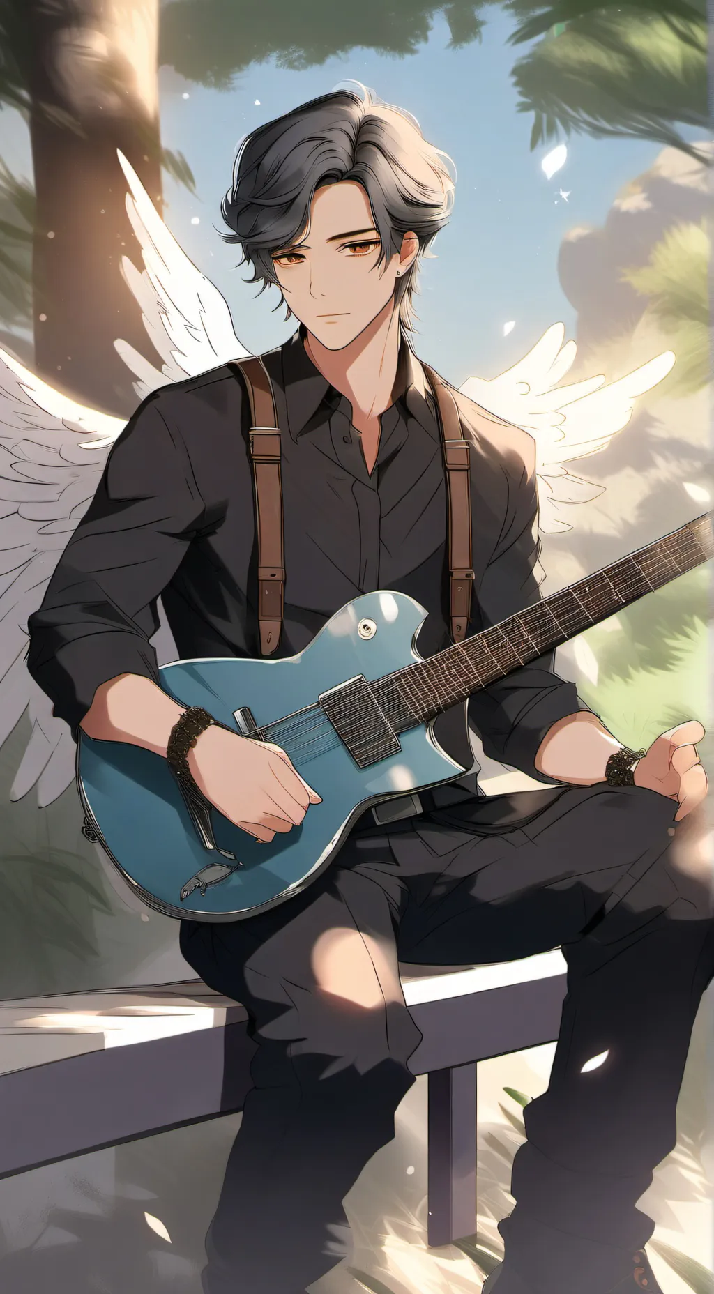 ai character: La guerra  background