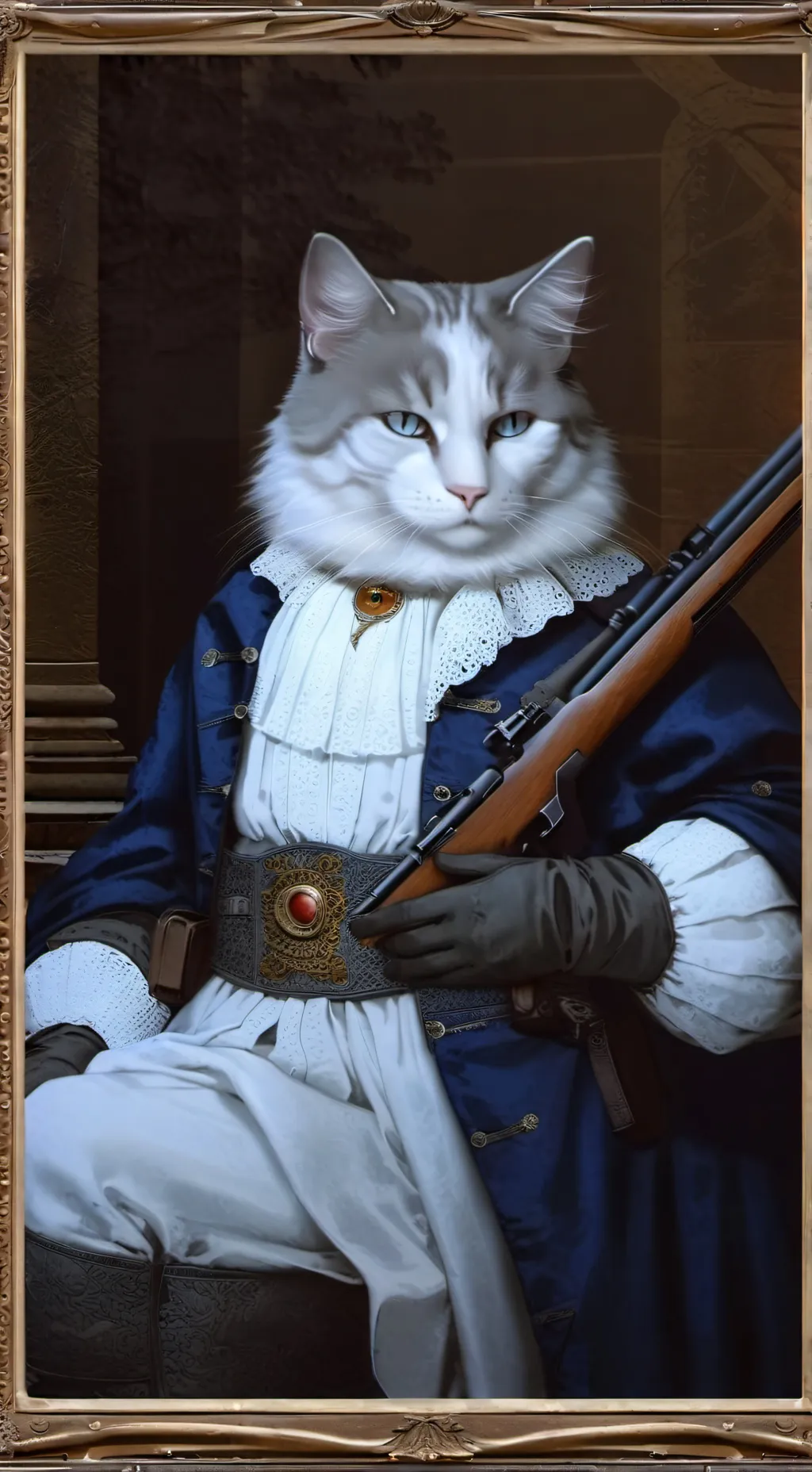 ai character: Cat? background