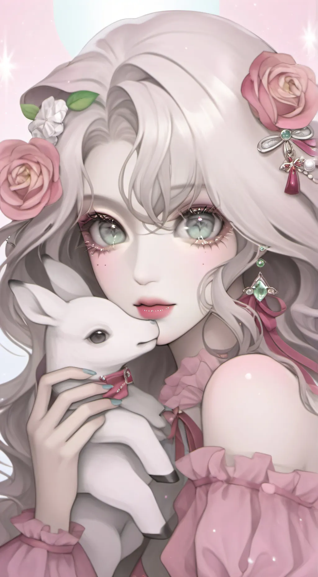 ai character: sad shelly background