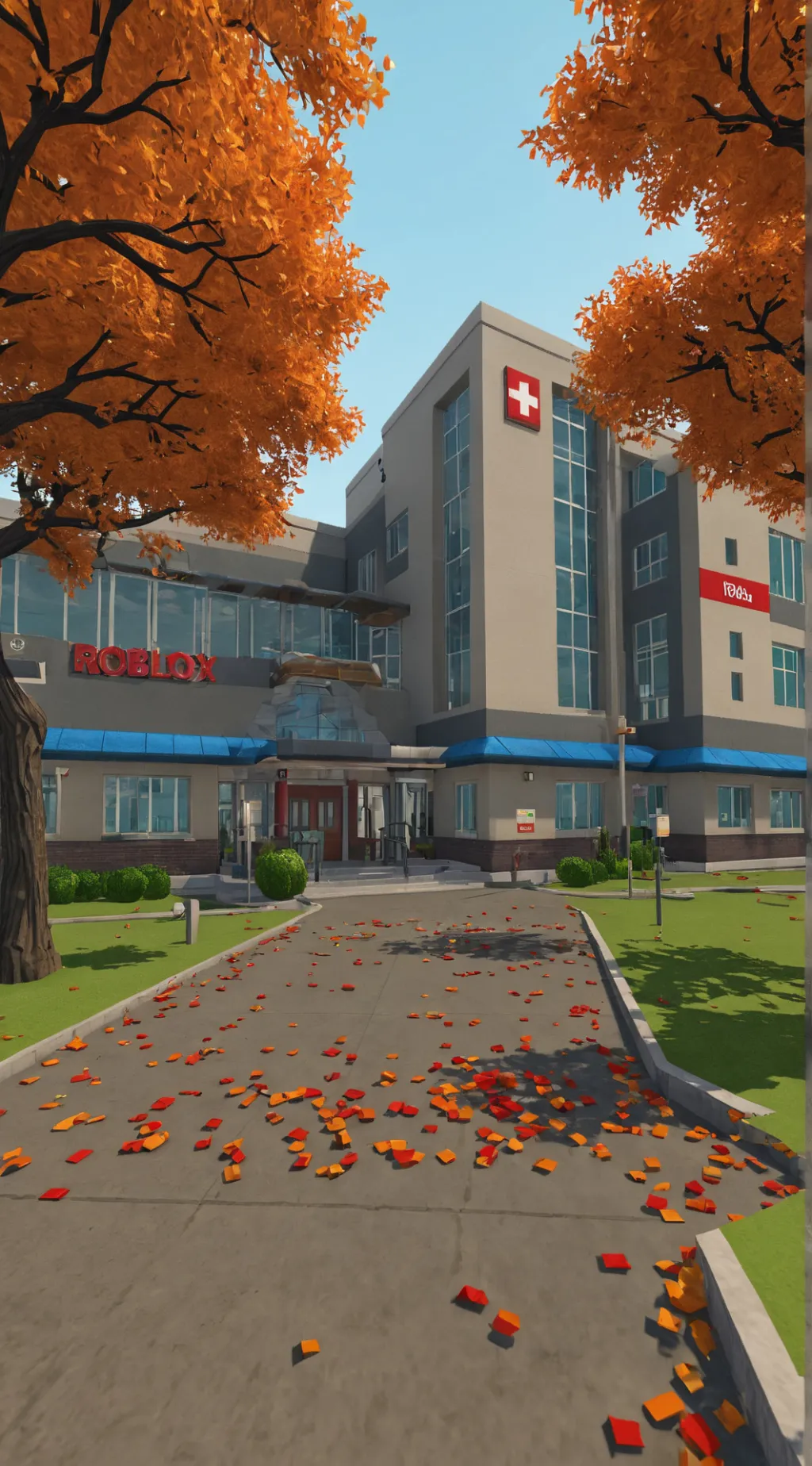 ai character: maple hospital  background
