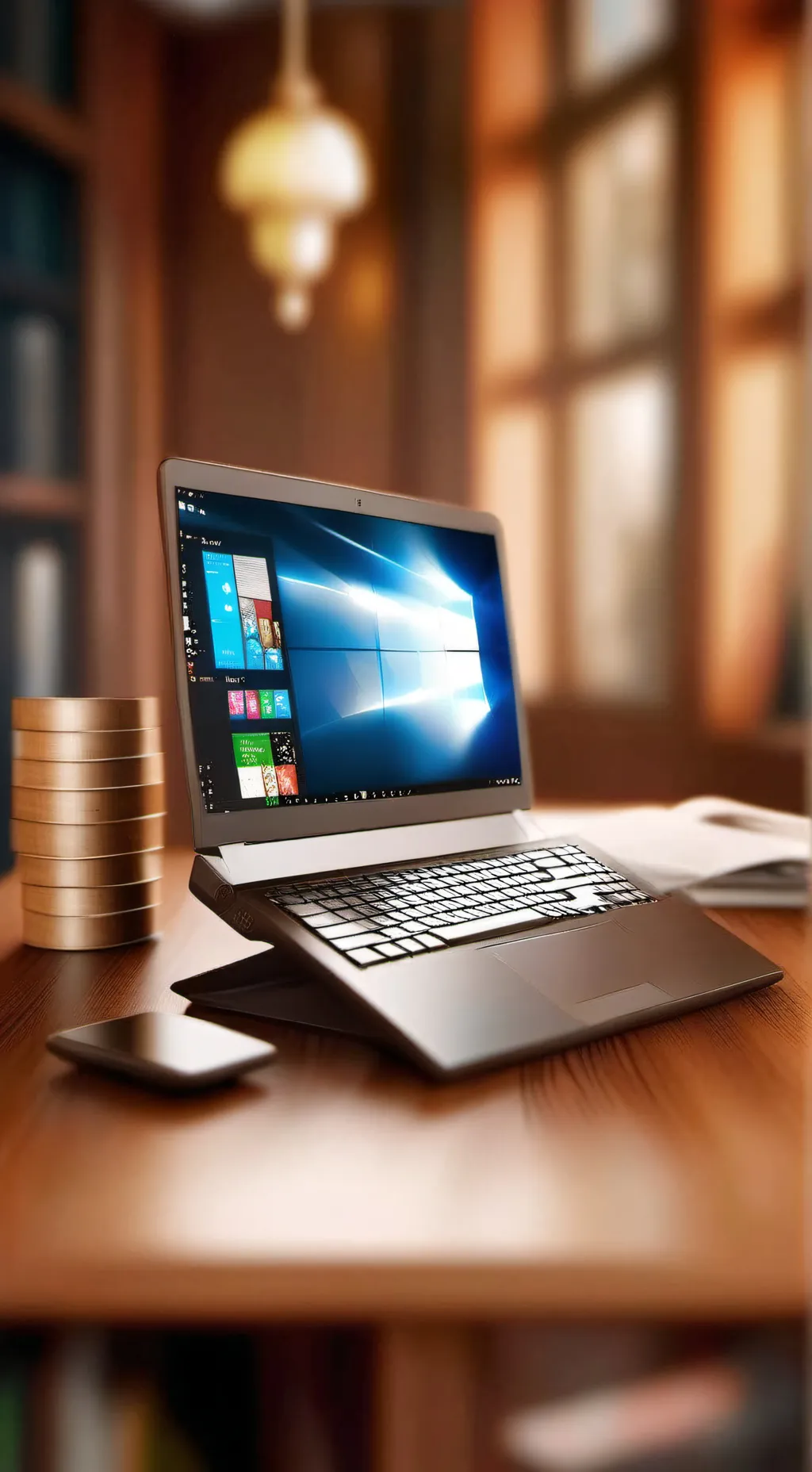 ai character: alen becker Stick background