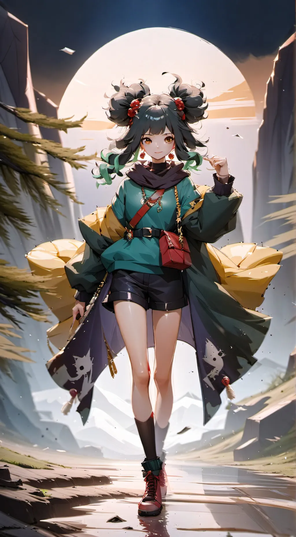 ai character: Villain deku girl background