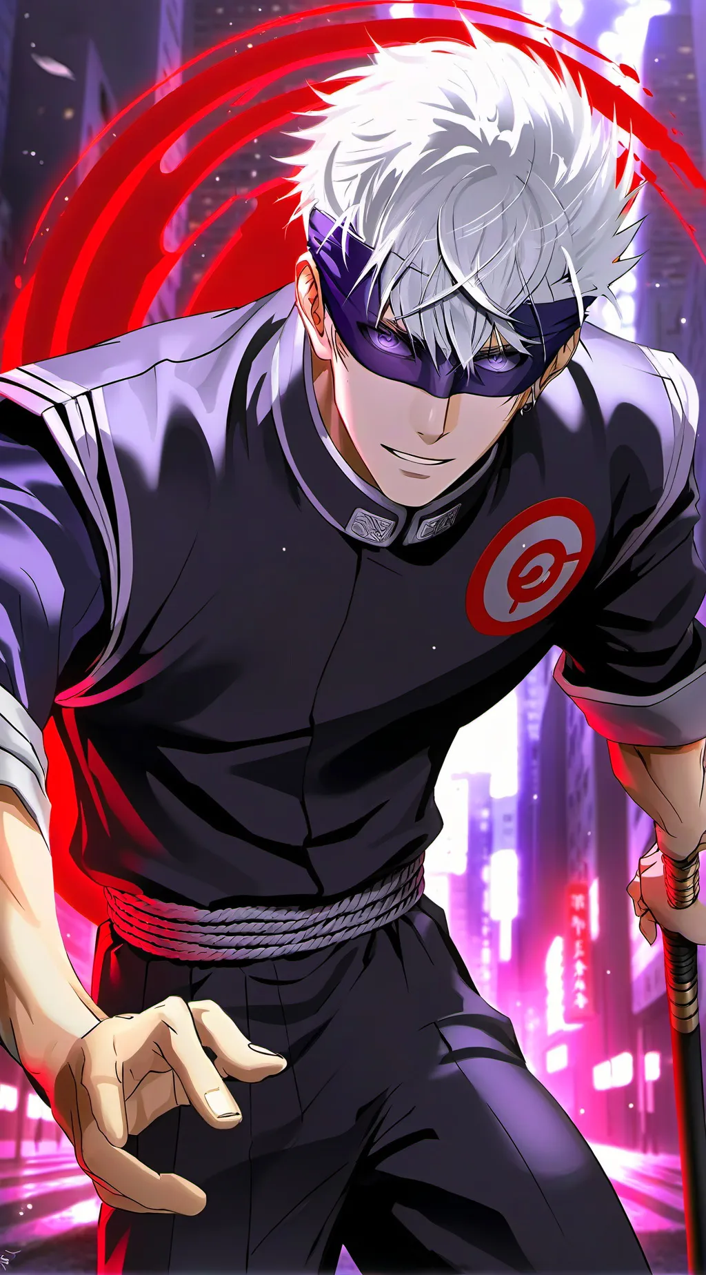 ai character: Gojo Satoru background