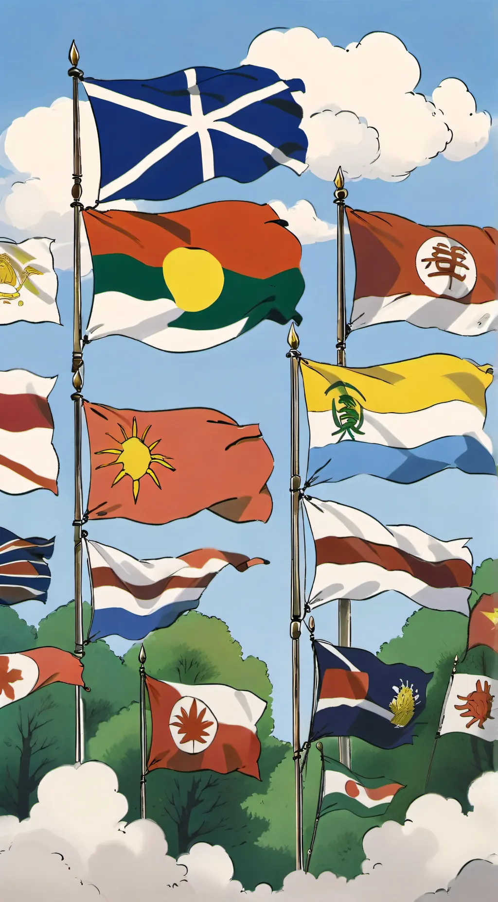 ai character: ch centaur au background