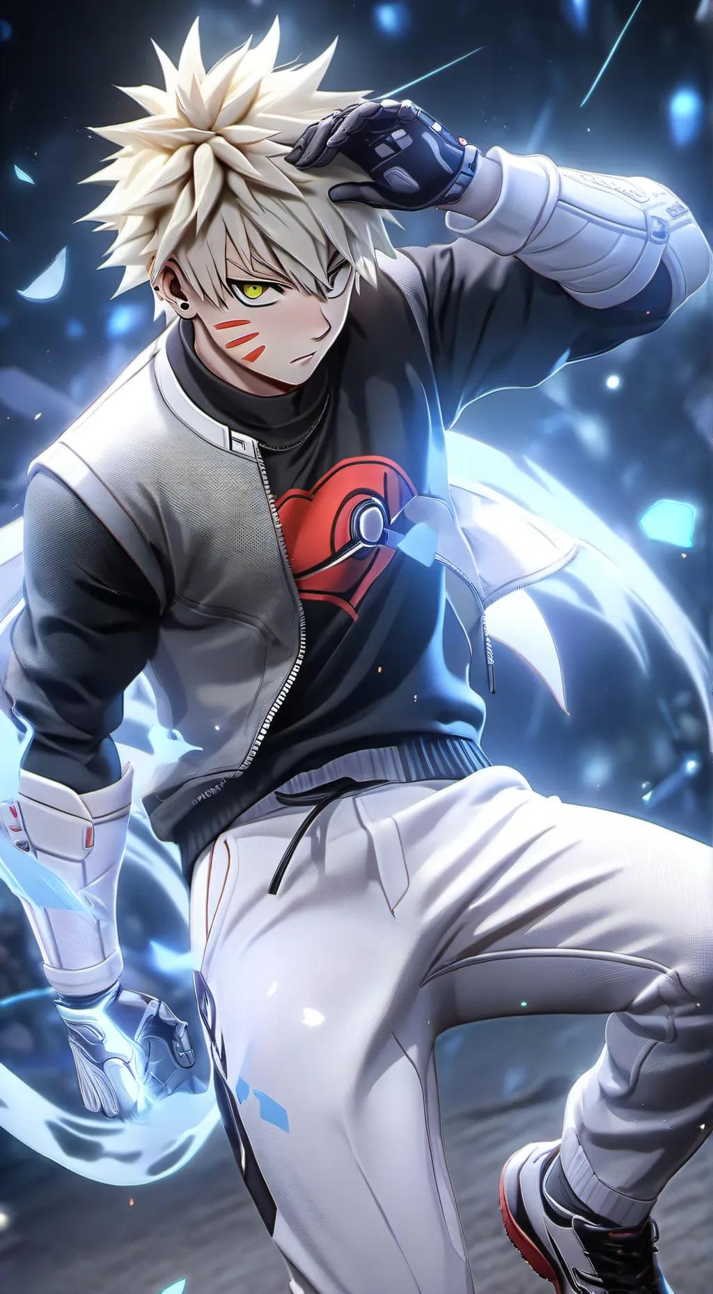 ai character: bakugo  background