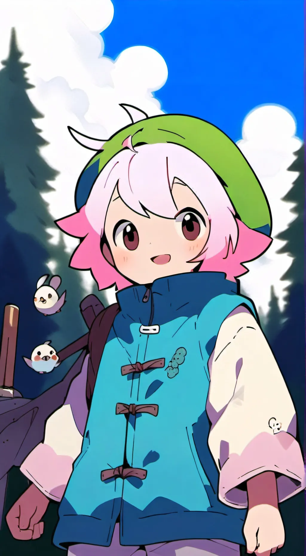 ai character: DANDYS WORLD  background